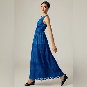 Anthropologie Let Me Be Sleeveless Lace Maxi Dress